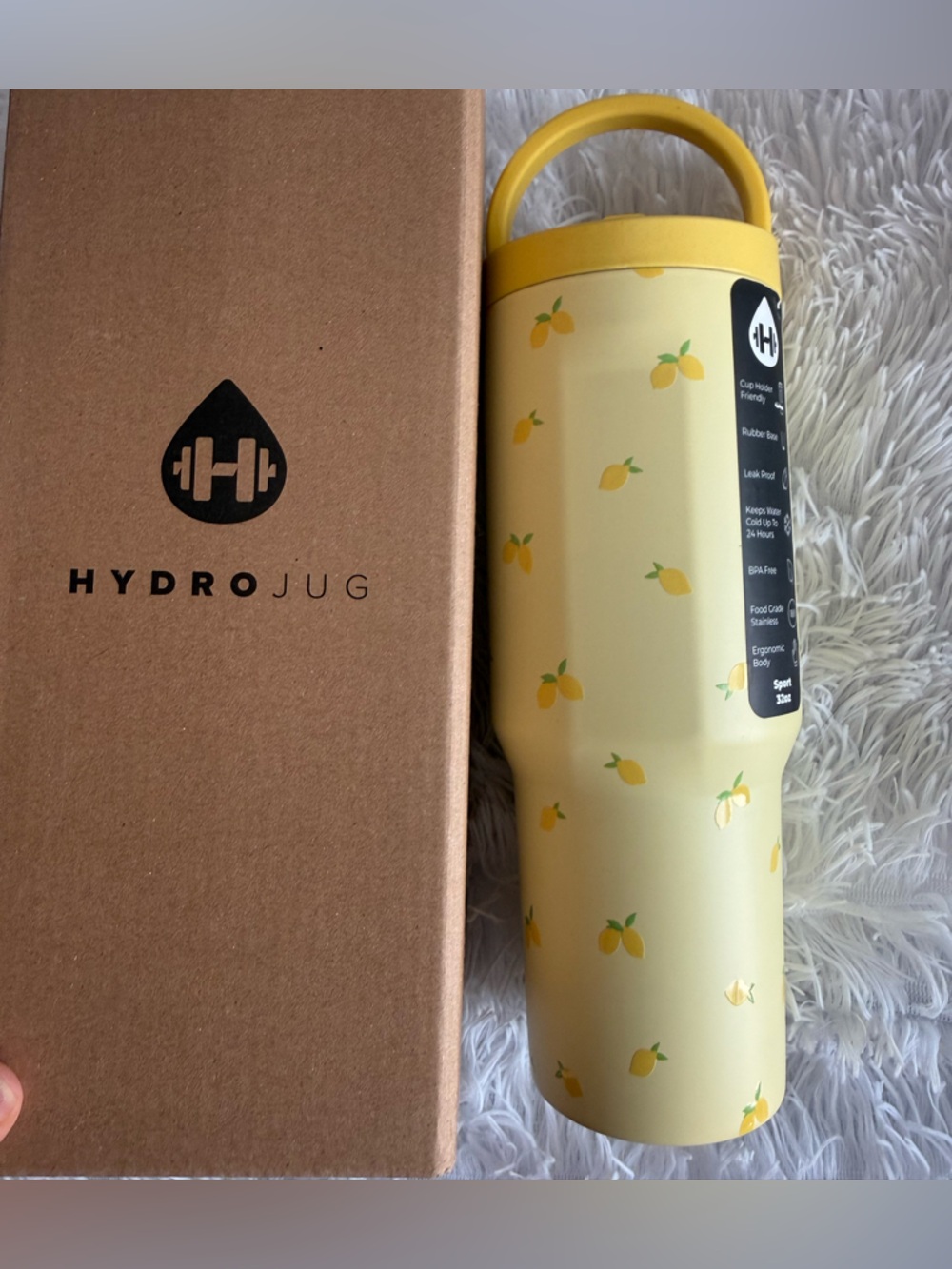 HydroJug Lemon squeeze 32 oz sport traveler